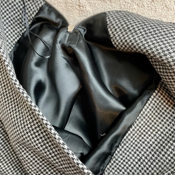 APC Skirt Wool Blend houndstooth mini womens size 34 dark academia preppy - Picture 5 of 11